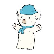 cartoon cute polar bear N58