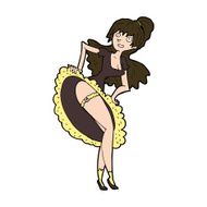 cartoon flamenco dancer N9