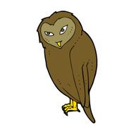 Cartoon Owl N143