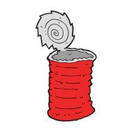 cartoon old tin can N11