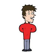cartoon happy man N505