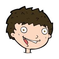 cartoon laughing boy N11