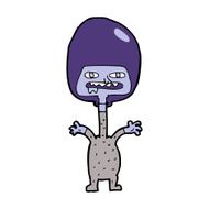 cartoon space alien N70