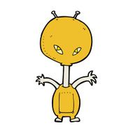 cartoon space alien N71