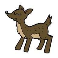 Cute Cartoon Deer N22