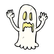 cartoon spooky ghost N92