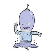 cartoon alien spaceman N25