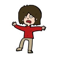 cartoon unhappy person N11