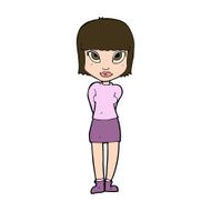 Cartoon Woman Standing N26