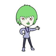 Cartoon Vampire Girl N254