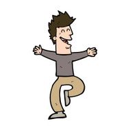 cartoon laughing man N30