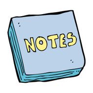 cartoon notes pad N7