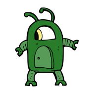 cartoon alien robot N22