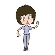 cartoon pretty girl N112