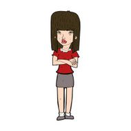 Cartoon Woman Standing N27