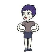 cartoon halloween girl N21