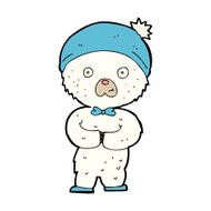 cartoon little polar bear N11