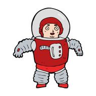 cartoon space man N37