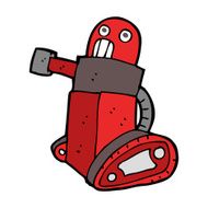 cartoon tank robot N10