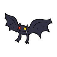 cartoon vampire bat N29