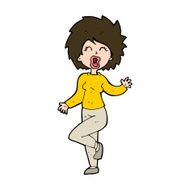 cartoon woman dancing N30