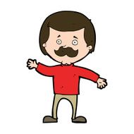 cartoon dad waving N11