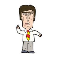 cartoon grumpy boss N11