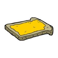 cartoon honey on toast N5