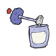 cartoon spray can N97
