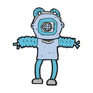 cartoon deep sea diver N32