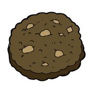 chocolate chip cookie cartoon N13