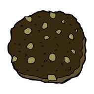 chocolate chip cookie cartoon N14