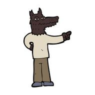 cartoon pointing wolf man N6