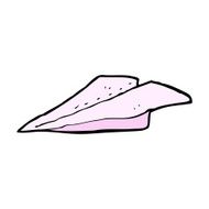 Cartoon Paper Airplane N17