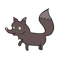 cartoon wolf cub N15