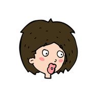 cartoon woman looking N11