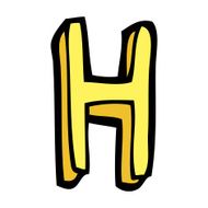 cartoon letter N155