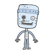 cartoon funny robot N91