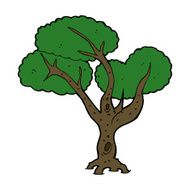 Cartoon Tree N172