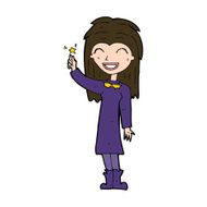 cartoon friendly witch girl N11
