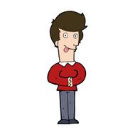 cartoon man sticking out tongue N31