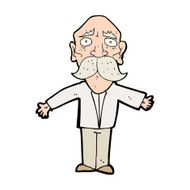 cartoon disappointed old man N9
