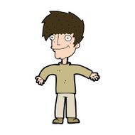 cartoon happy man N513