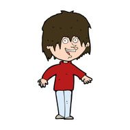 cartoon excited man N102