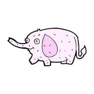 cartoon funny little elephant N7