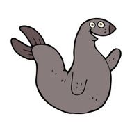 cartoon happy seal N21