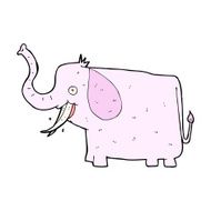 cartoon happy elephant N14
