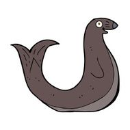 cartoon happy seal N22
