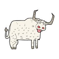 cartoon hairy cow N11