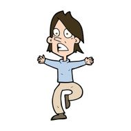 cartoon panicking man N23